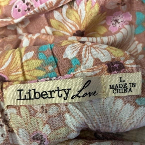 🆕Liberty Love Spaghetti Strap Cut Out Flowy Floral Maxi Sundress L🆕 - Picture 10 of 13